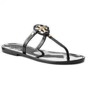 Tory Burch Black Mini Miller Jelly Sandal - Size 7